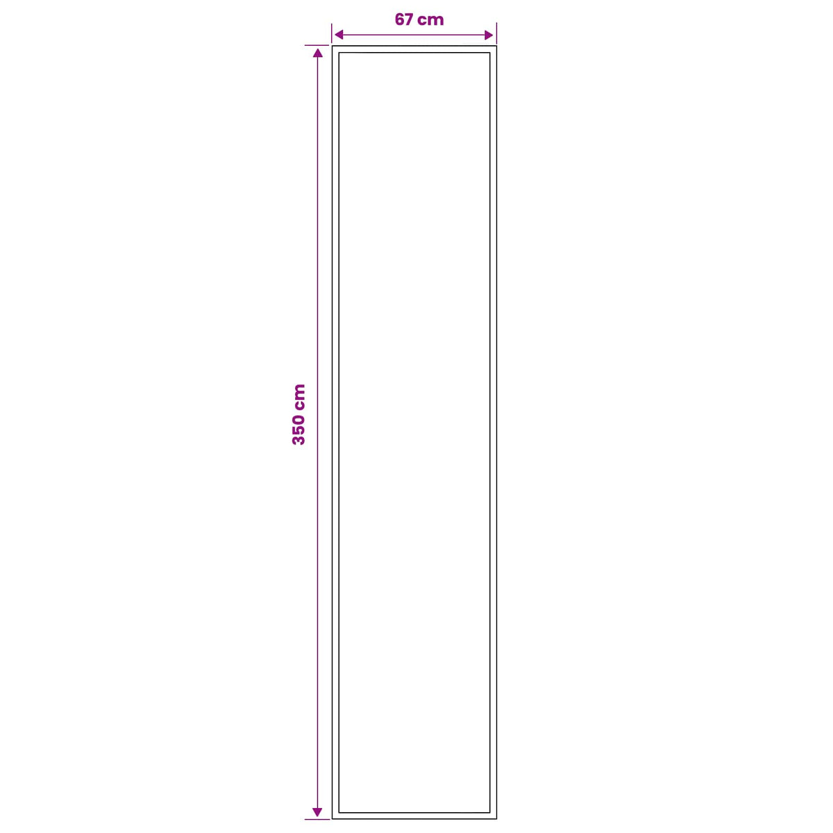 Tappeto Runner FLORNES Tessuto Beige PP 7 mm | homemem39