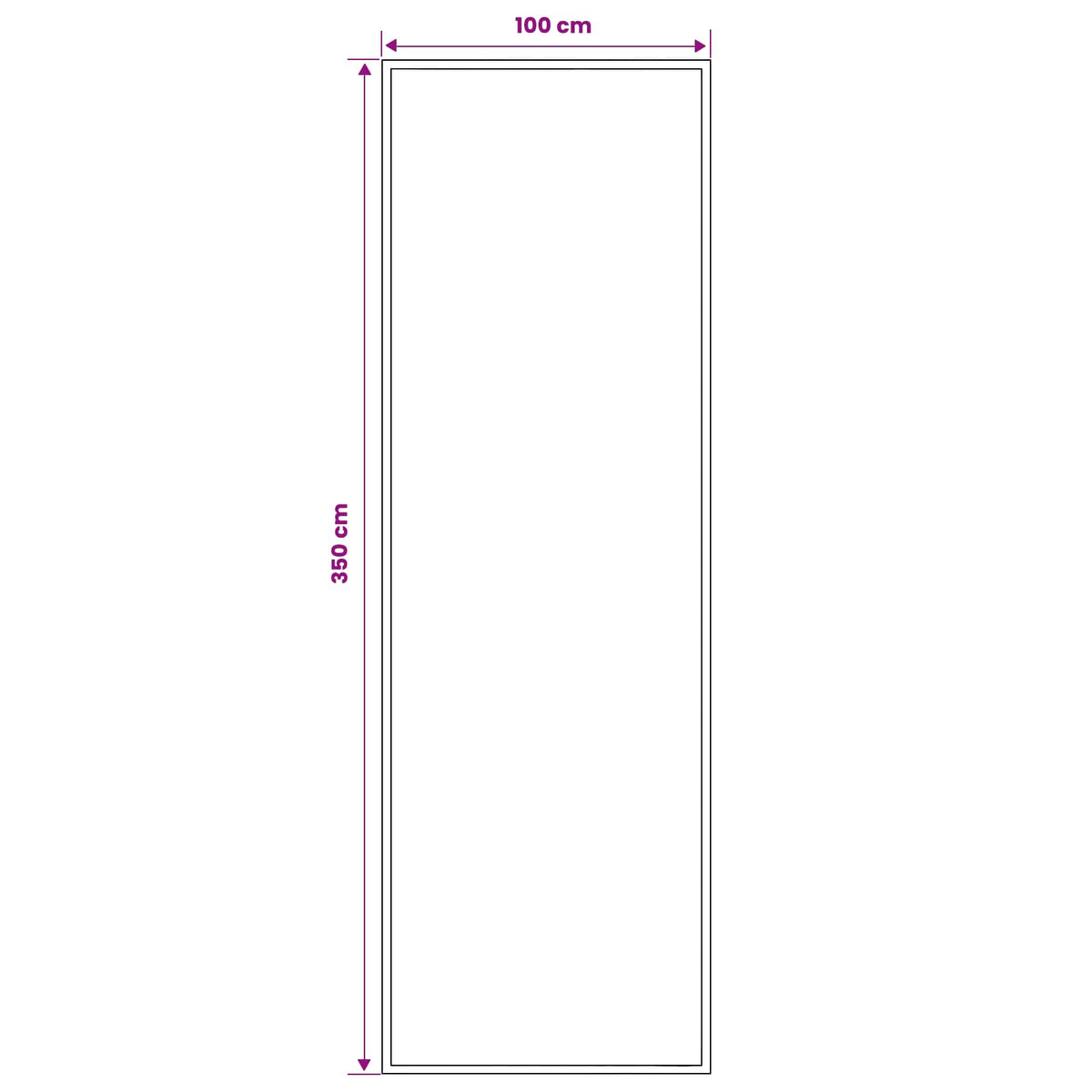 Tappeto Runner FLORNES Tessuto Beige PP 7 mm | homemem39