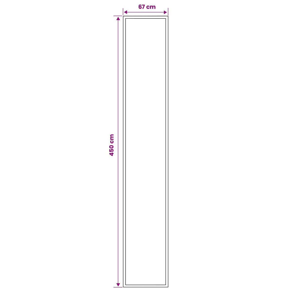 Tappeto Runner FLORNES Tessuto Beige PP 7 mm | homemem39