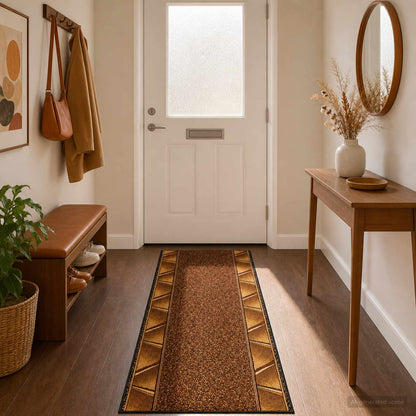 Tappeto Runner FLORNES Tessuto Marrone PP 7 mm