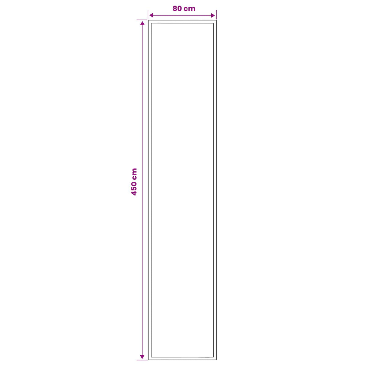 Tappeto Runner FLORNES Tessuto Marrone PP 7 mm | homemem39