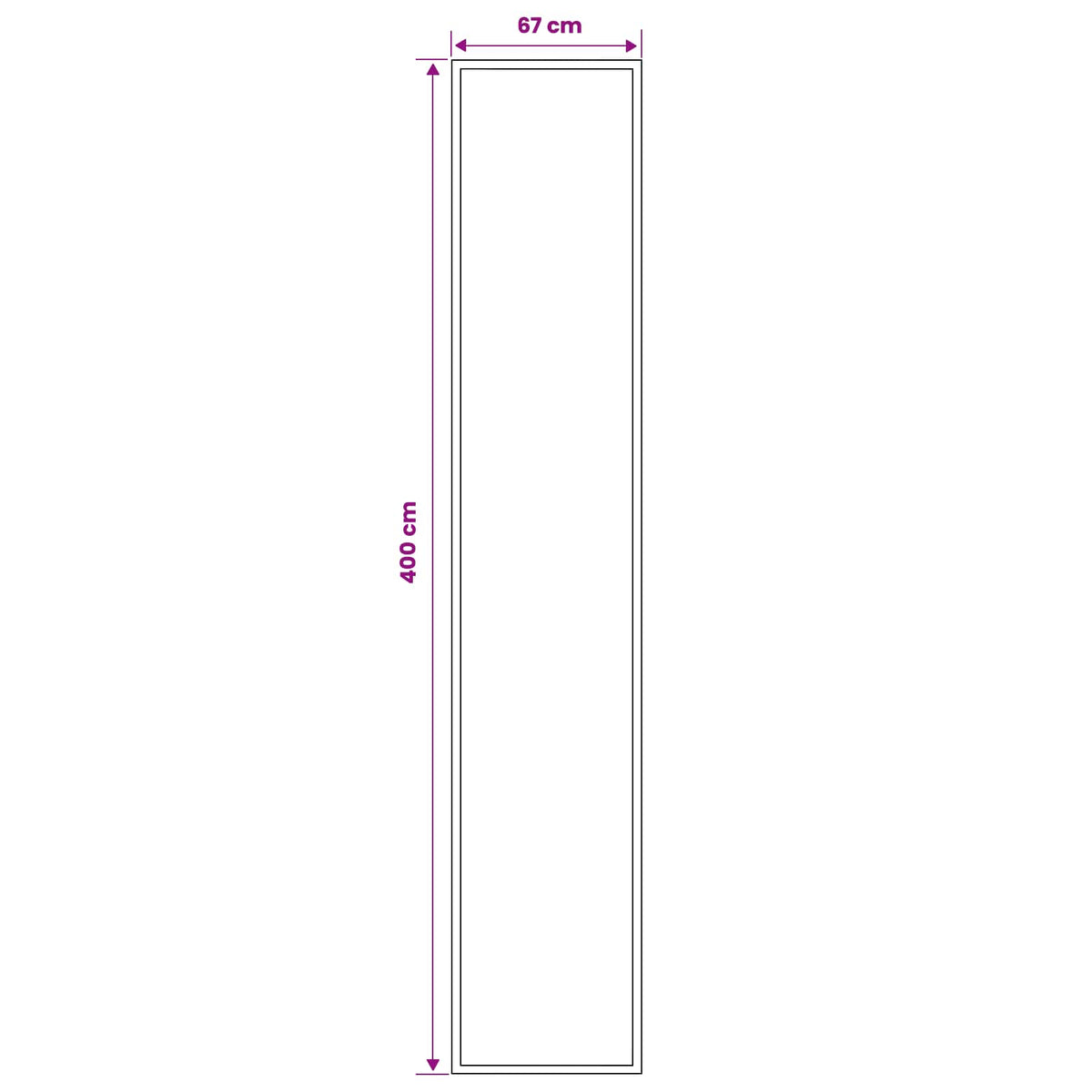 Tappeto Runner FLORNES Tessuto Nero PP 7 mm | homemem39