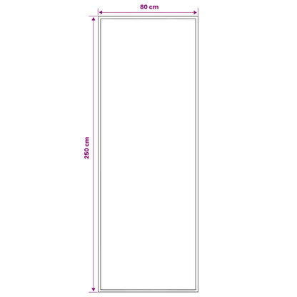 Tappeto Runner FLORNES Tessuto Nero PP 7 mm | homemem39