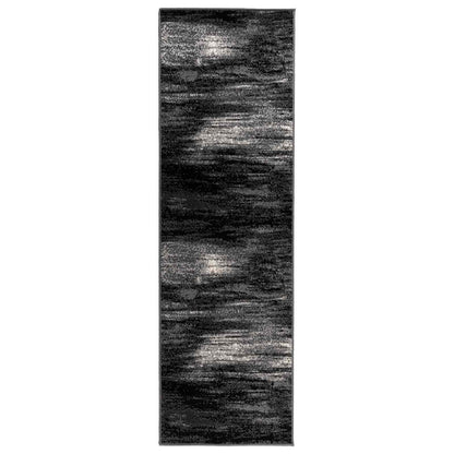Tappeto Runner FLORNES Tessuto Nero PP 7 mm | homemem39