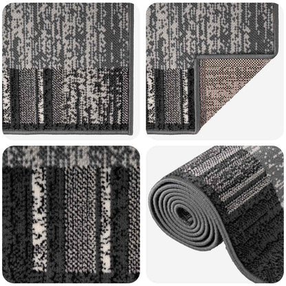 Tappeto Runner FLORNES Tessuto Grigio PP 7 mm | homemem39