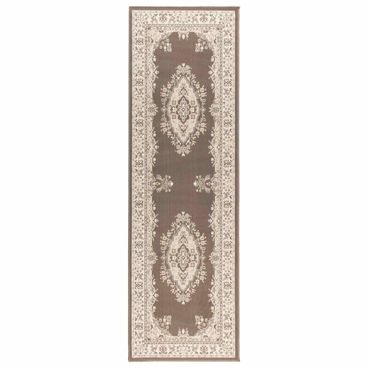 Tappeto Runner FLORNES Tessuto Tortora PP 7 mm | homemem39