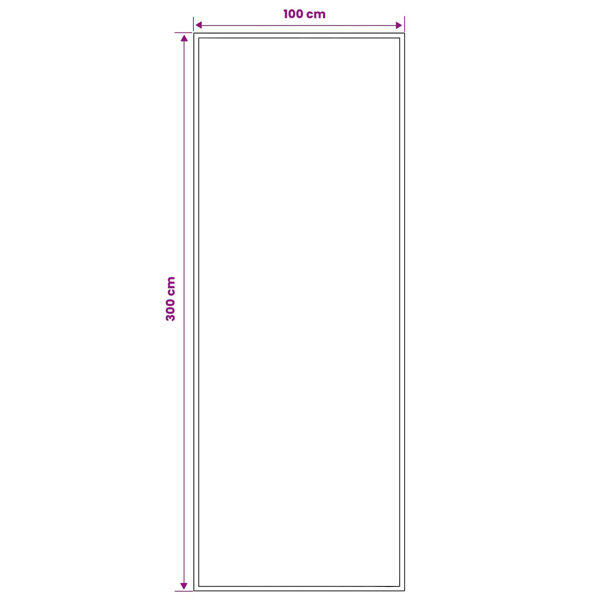 Tappeto Runner FLORNES Tessuto Grigio PP 7 mm