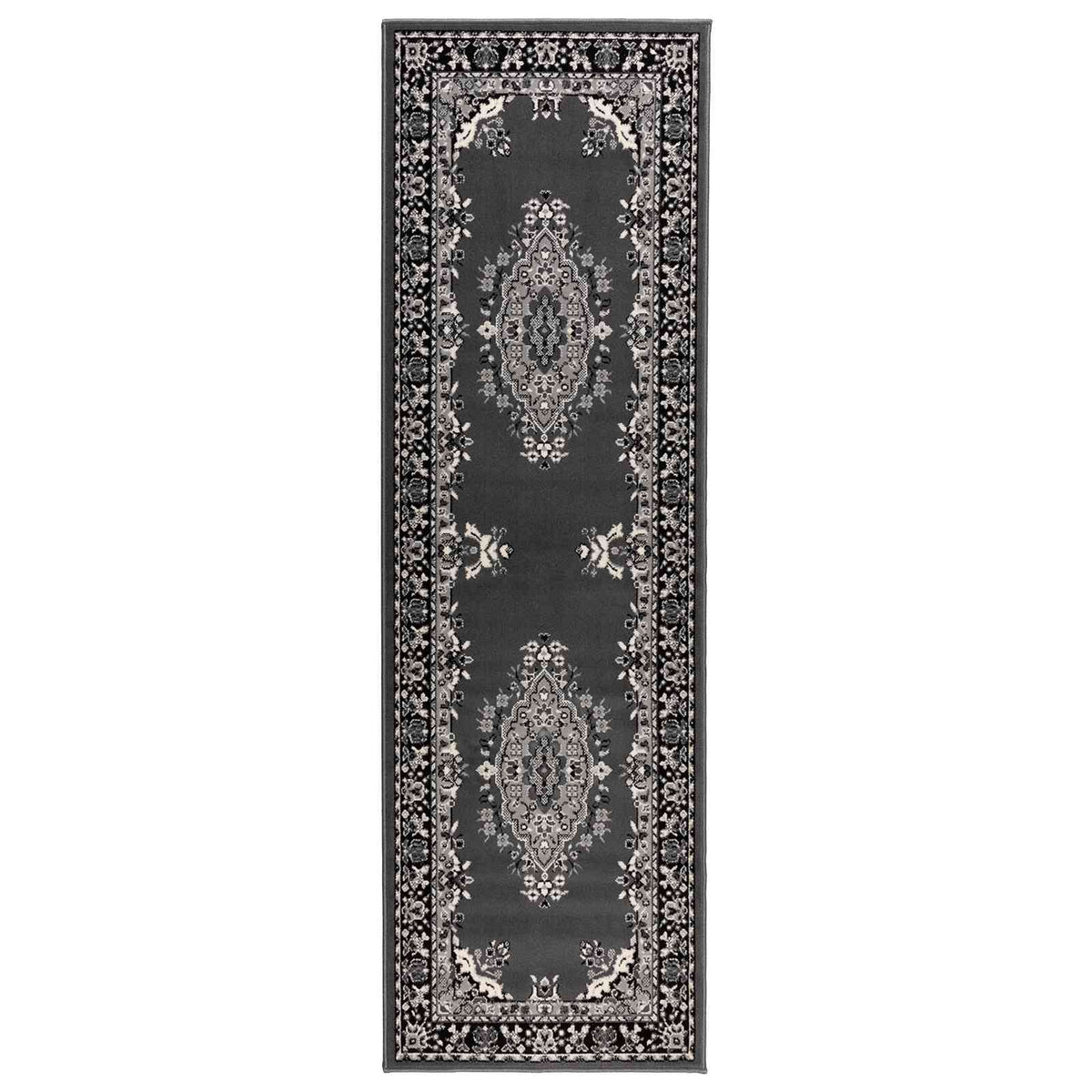 Tappeto Runner FLORNES Tessuto Grigio PP 7 mm