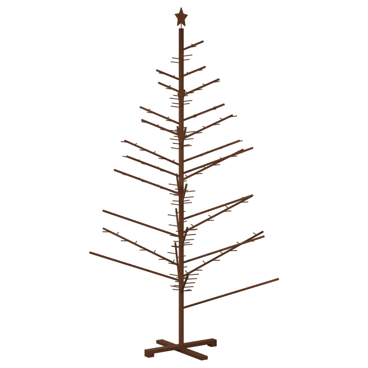 Albero di Natale in legno 210 cm Bambù e legno di pino massello