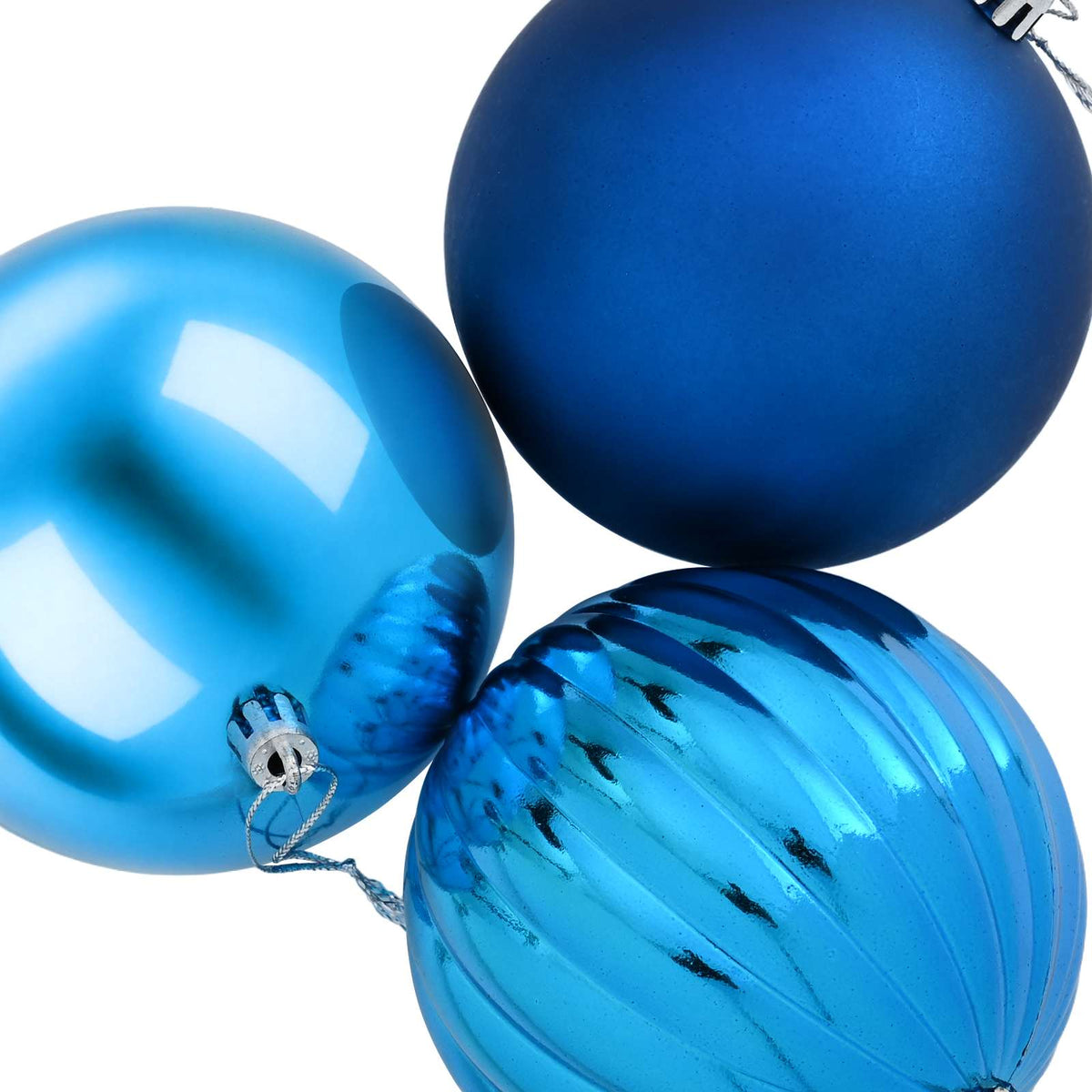 Set di palline di Natale XL 9 pz Blu Diam. 15 cm Plastica