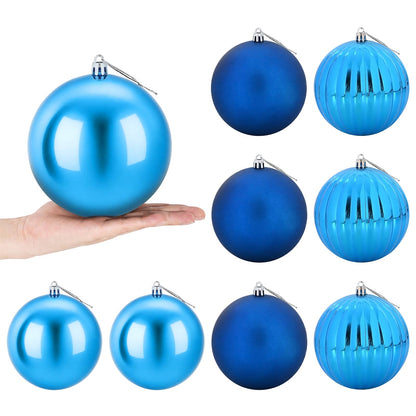 Set di palline di Natale XL 9 pz Blu Diam. 15 cm Plastica