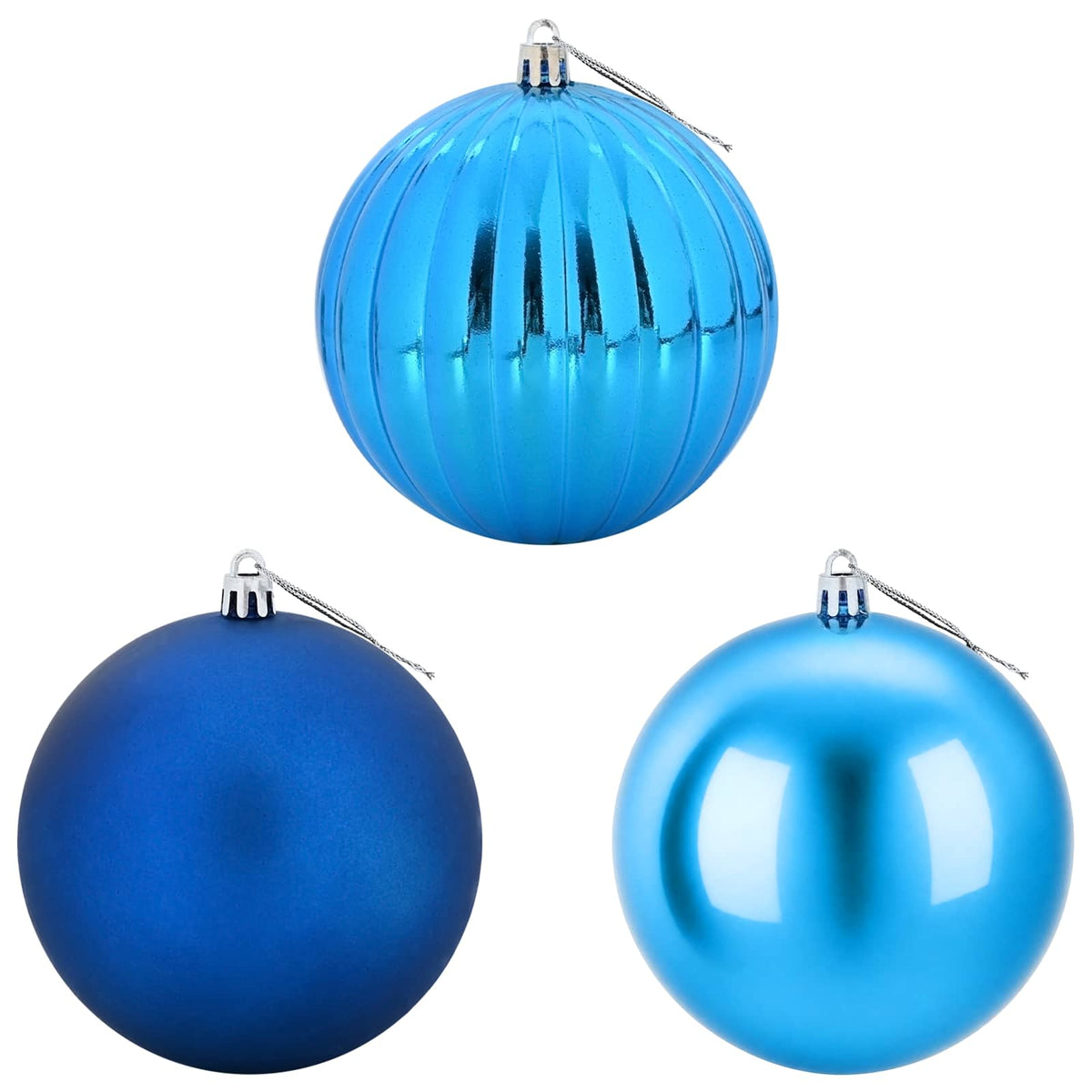 Set di palline di Natale XL 9 pz Blu Diam. 15 cm Plastica