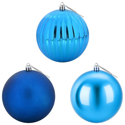Set di palline di Natale XL 9 pz Blu Diam. 15 cm Plastica