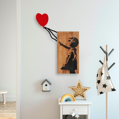 Accessorio Murale Decorativo in Legno