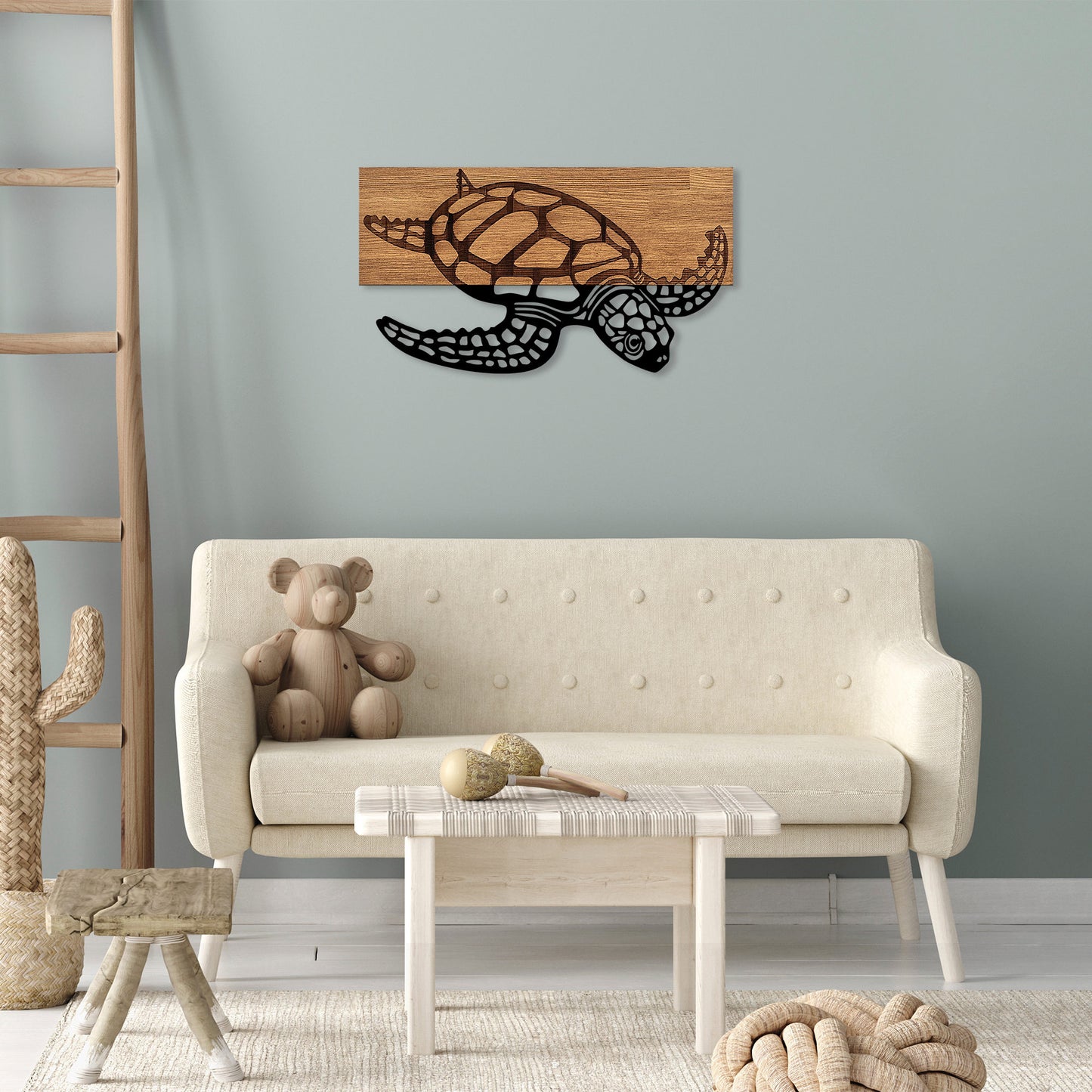 Accessorio Murale Decorativo in Legno