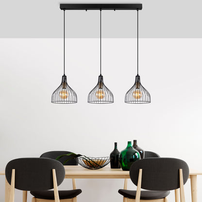 Lampadario Elegante in Metallo e Vetro