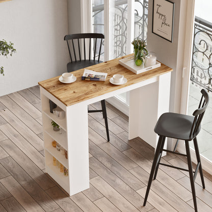 Tavolo Bar in Melamina Atlantic Pine White