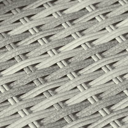 Set Divano da Giardino 8pz con Cuscini Grigio Chiaro Polyrattan