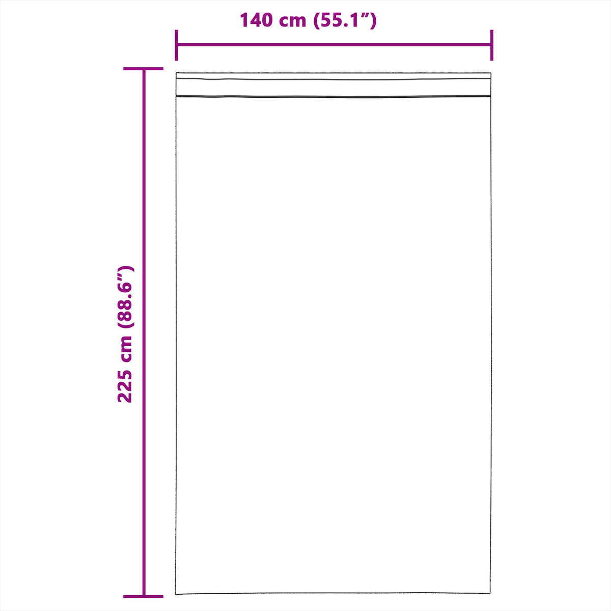Tende in Voile con Passanti 2 pz Terracotta 140x225 cm
