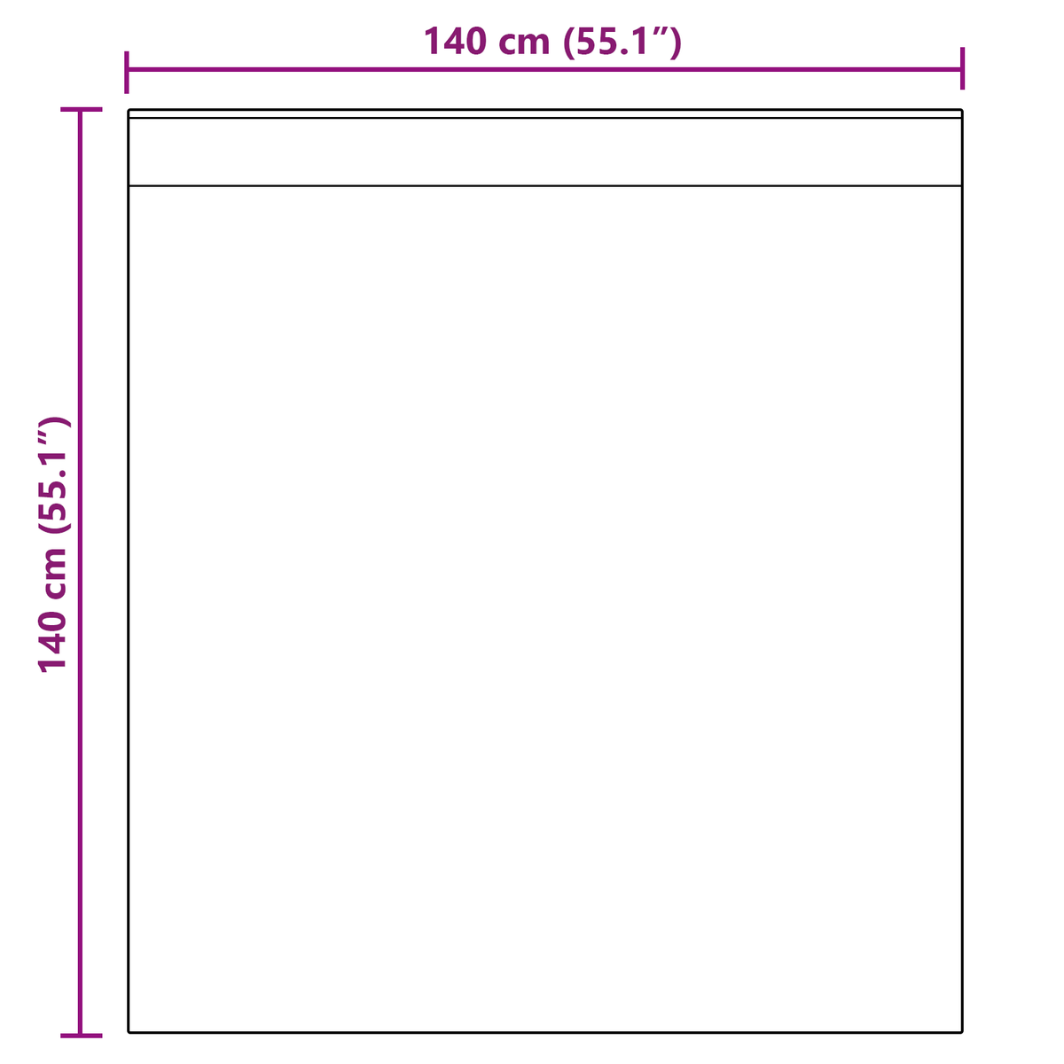 Tende in Voile con Passanti 2 pz Rosso Vino 140x140 cm