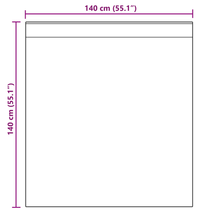 Tende in Voile con Passanti 2 pz Rosso Vino 140x140 cm