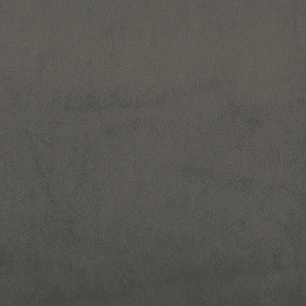 Giroletto a Molle con Materasso Grigio Scuro 90x190 cm Velluto