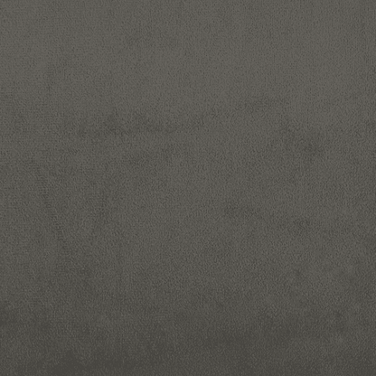 Giroletto a Molle con Materasso Grigio Scuro 140x190 cm Velluto