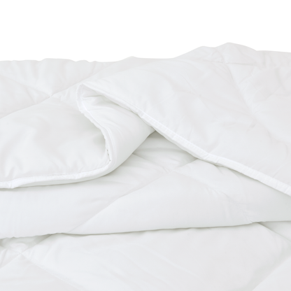 Piumone con cuscino 3 pcs Bianco Microfibra