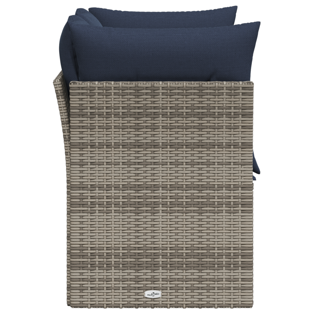 Divano da giardino Grigio 124 x 62 x 69 cm polyrattan | homemem39