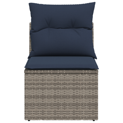 Divano da giardino Grigio 55 x 62 x 69 cm Poly Rattan