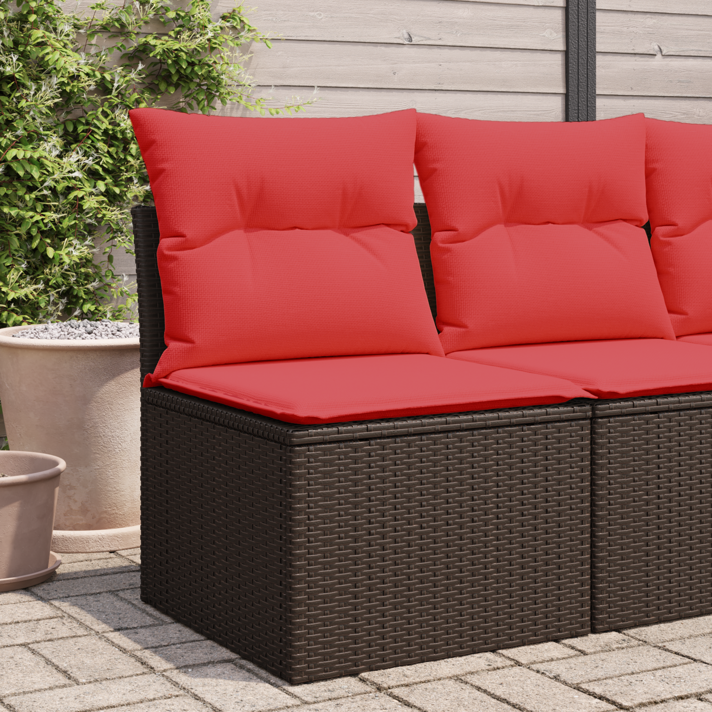 | Divano da giardino | Marrone 55 x 62 x 69 cm polyrattan