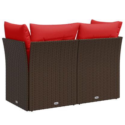 | Divano da giardino | Marrone 124 x 62 x 69 cm polyrattan | homemem39