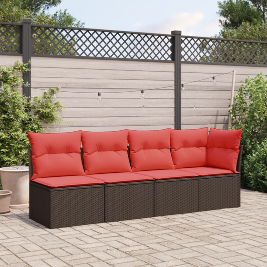 | Divano da giardino | Marrone 227 x 62 x 69 cm polyrattan | homemem39