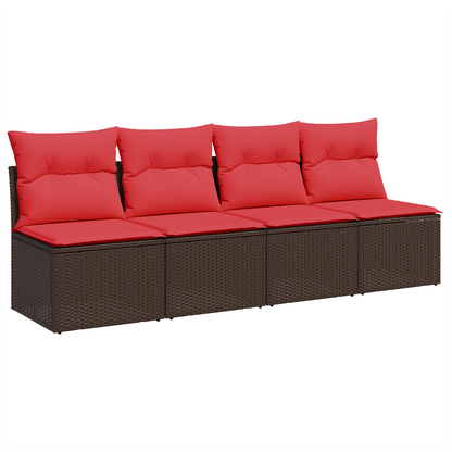 | Divano da giardino | Marrone 227 x 62 x 69 cm polyrattan | homemem39