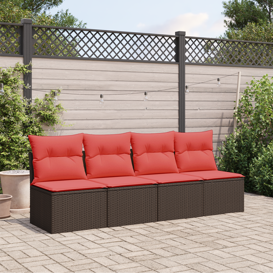 | Divano da giardino | Marrone 227 x 62 x 69 cm polyrattan | homemem39