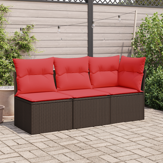 | Divano da giardino | Marrone 172 x 62 x 69 cm Poly Rattan