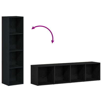| Armadio per Libri | Rovere Nero 36 x 30 x 143 cm | homemem39