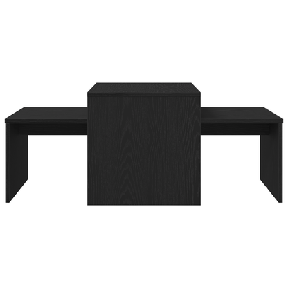 Tavoli da annidamento Rovere Nero 100 x 48 x 40 cm | homemem39