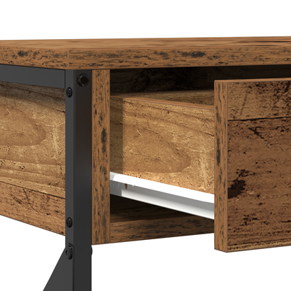 Tavolo Consolle con cassetto Legno vecchio 100 x 28 x 75 cm | homemem39