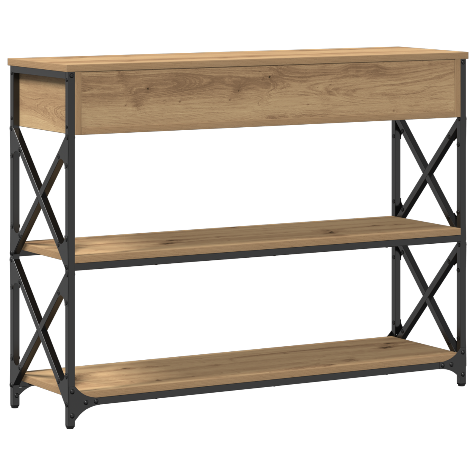 Tavolo Consolle rovere artigianale 100 x 28 x 75 cm | homemem39