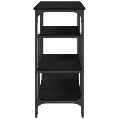Tavolo Console con lo scaffale Rovere nero 100 x 35 x 75 cm | homemem39