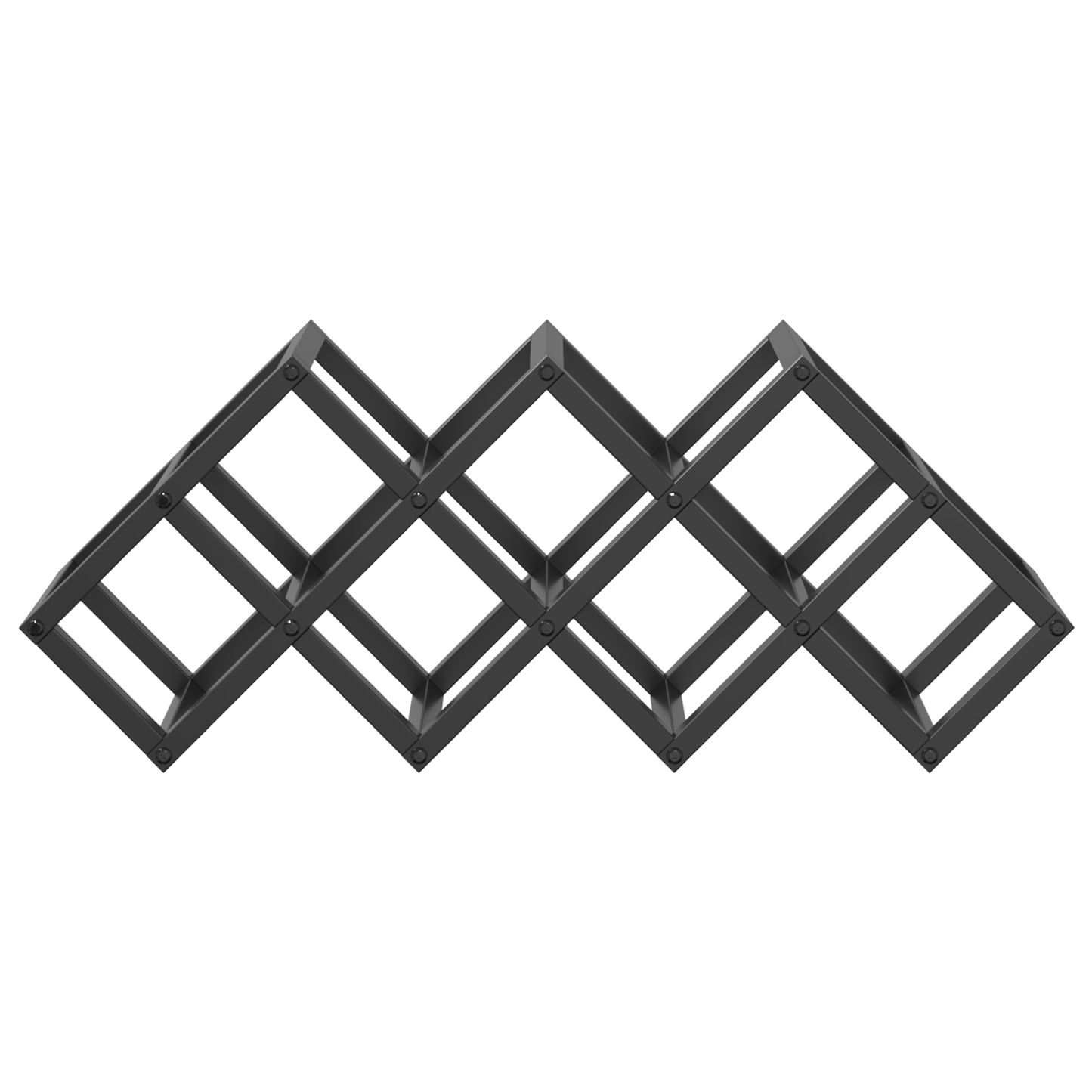 Portabottiglie Rovere Nero 63 x 16,5 x 25 cm