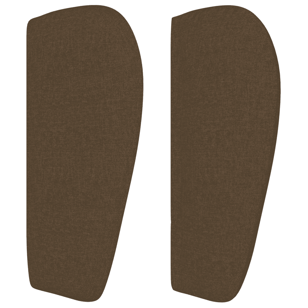 Giroletto a Molle con Materasso Marrone Scuro 160x200cm Tessuto