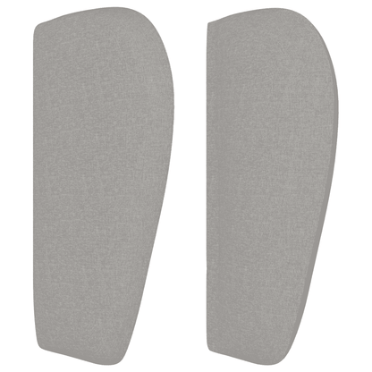 Giroletto a Molle con Materasso Grigio Chiaro 90x200 cm Tessuto