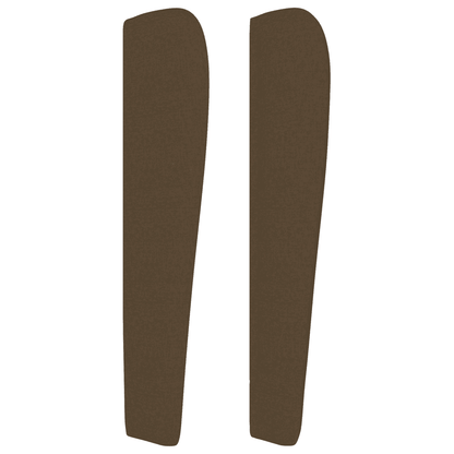 Giroletto a Molle con Materasso Marrone Scuro 100x200cm Tessuto