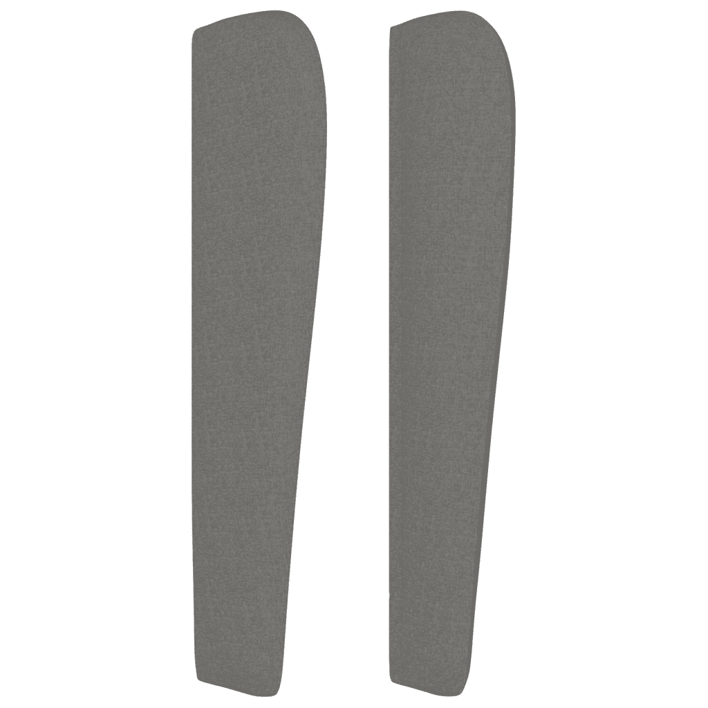 Giroletto a Molle con Materasso Grigio Scuro 90x190 cm Tessuto