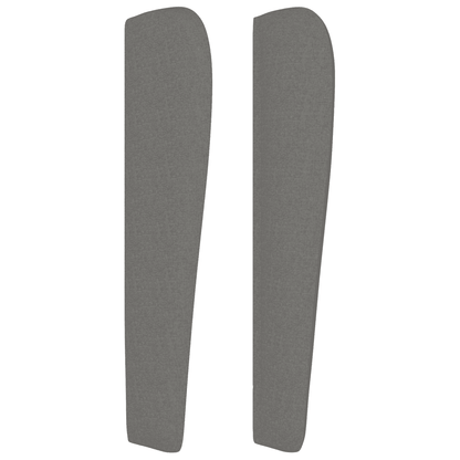 Giroletto a Molle con Materasso Grigio Scuro 100x200 cm Tessuto