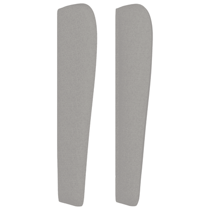 Giroletto a Molle con Materasso Grigio Chiaro 140x190cm Tessuto