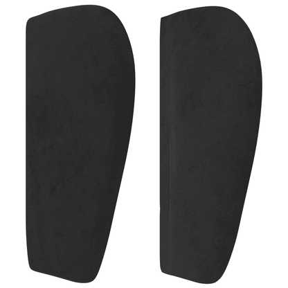 Giroletto a Molle con Materasso Nero 180x200 cm in Velluto