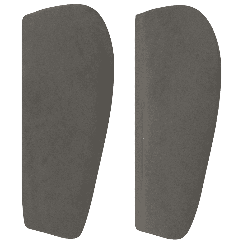 Giroletto a Molle con Materasso Grigio Scuro 80x200 cm Velluto